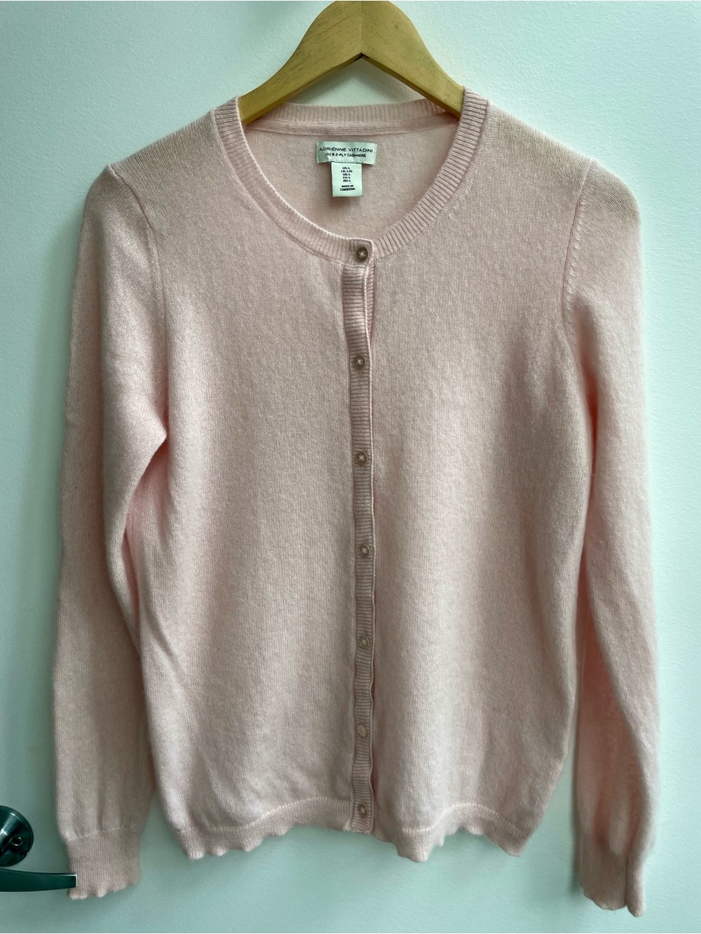 Adrienne Vittadini 100% Cashmere Cardigan Medium
